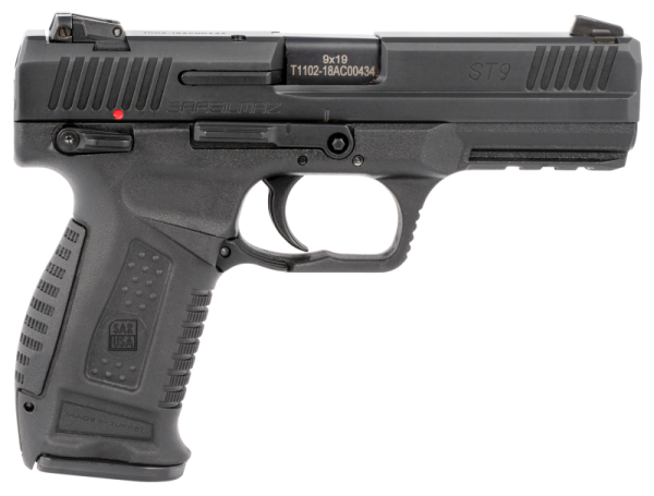 SAR USA ST9 Pistol 9mm 4.5" Barrel 17-Rounds 3-Dot Contrast Sights