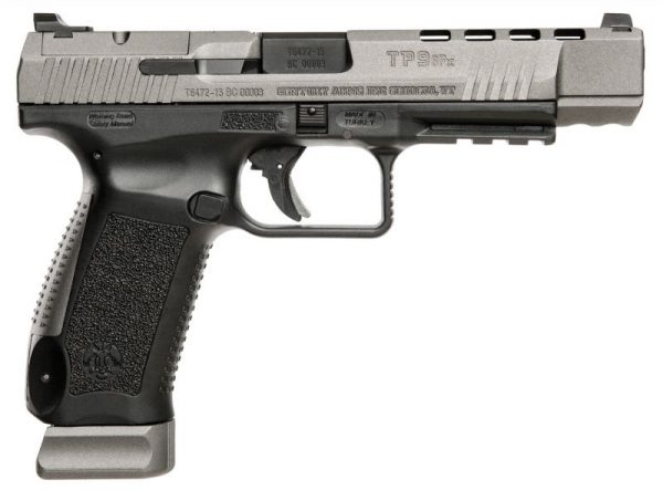 Century Arms Canik TP9SFX 9mm 5.2" Barrel 20 RDs Black/Gray with Standard Dovetail Sights