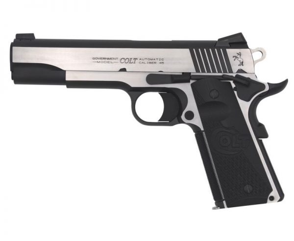 Colt Firearms Combat Elite 1911 Government Stainless / Black .45 ACP 5-inch 8Rds Night Sights