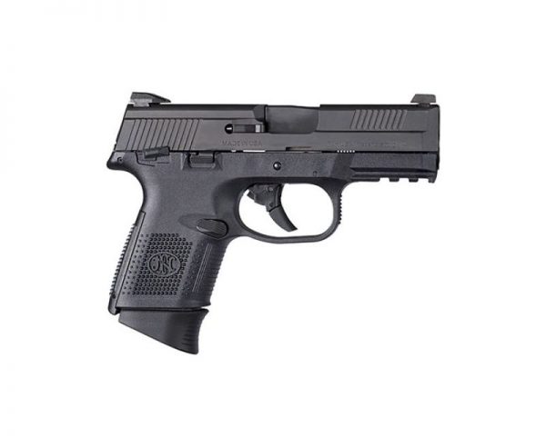 FN FNS-9C Black 9mm 3.6-inch 17Rd 3-dot Sights, Manual Safety