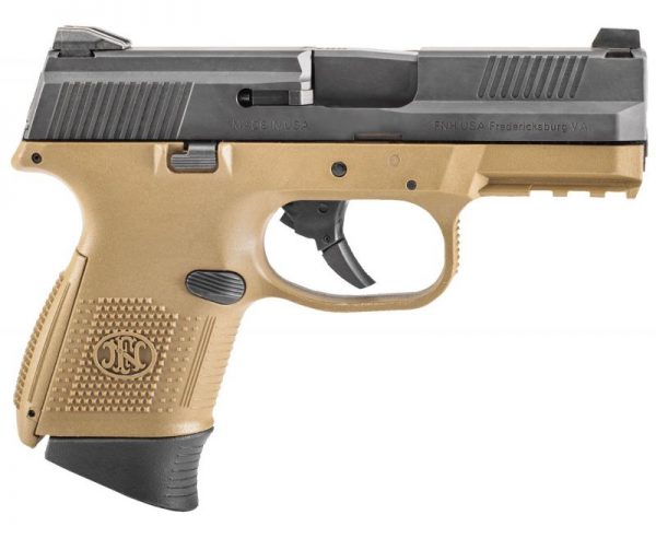 FN FNS-9C Black / Flat Dark Earth 9mm 3.6-inch 10Rds