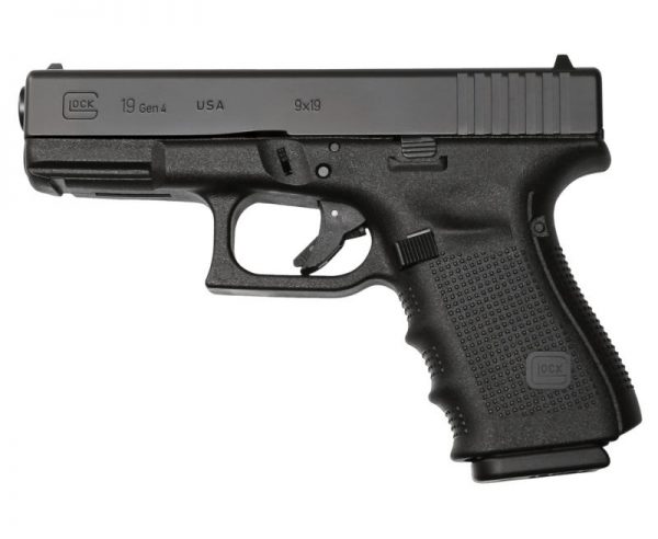 Glock 19 Gen4 9mm Black 4.0-inch 15Rd Fixed Sights USA Made