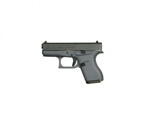 Glock 42 Gray Frame .380 ACP 3.25-inch 6Rd Fixed Sights USA MADE