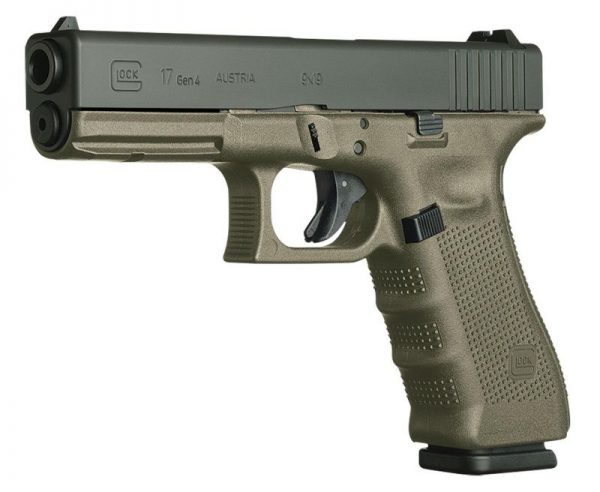 Glock G17 Gen 4 OD Green 9MM 4.49 inch 10 Rounds MOS