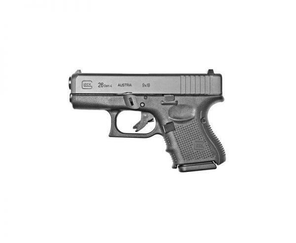 Glock 26 Gen4 Black 9mm 3.46-inch 10Rd Sub-Compact Fixed Sights