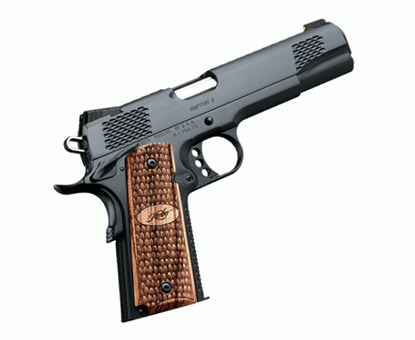 Kimber Raptor II ,45 Acp 5 In 8Rds Matte Black Zebrawood Grips