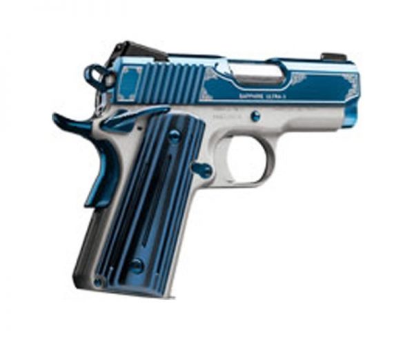 Kimber Sapphire Ultra II Blue PVD / Satin Silver .45 ACP 3-inch 8Rd Night Sights