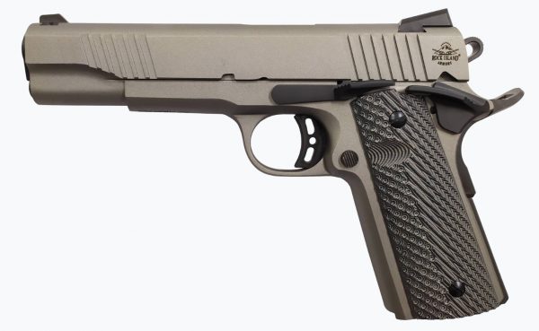 Rock Island Standard FS .45 ACP 5.5" 8 Round Cerakote Gun Metal Grey w/G10 Grips CA Compliant