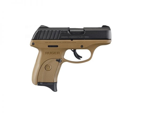 Ruger EC9S Semi-Auto Pistol 9MM 3.12-inch Black/FDE Slide 7Rds