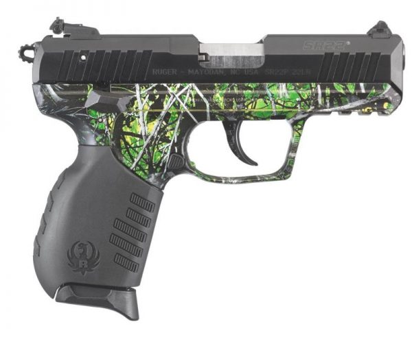 Ruger SR22 Pistol Toxic Camo 22LR 3.5 Inch 10Rd