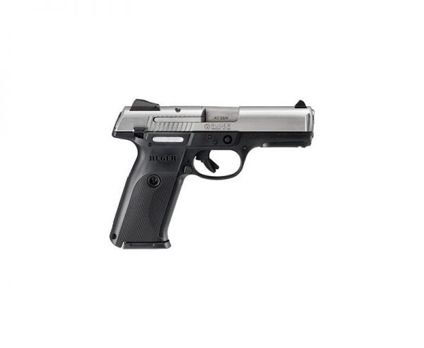 Ruger SR40 Stainless / Black .40 SW 4.14-inch 15Rd