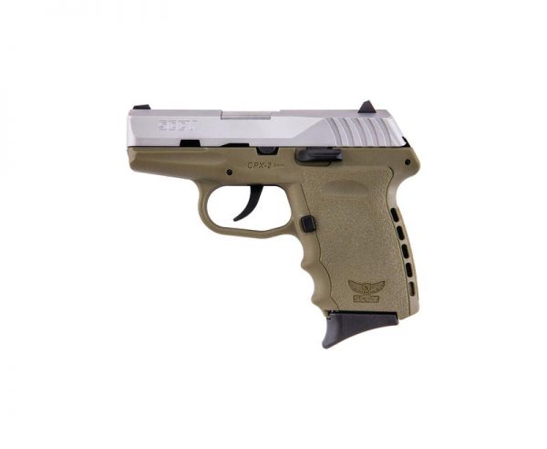 SCCY CPX-2 Stainless Steel / Flat Dark Earth 9mm 3.1-inch 10rd without Safety