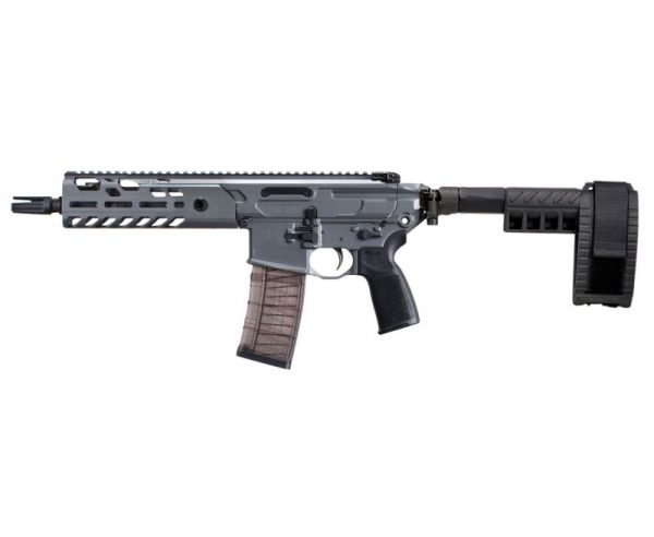 Sig Sauer MCX Virtus Pistol Gray .300 AAC Blackout 9-inch 30Rds Folding Arm Brace