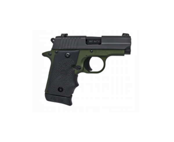 Sig Sauer P238 .380 ACP 2.7-inch 7rds Siglite Night Sights Green / Black