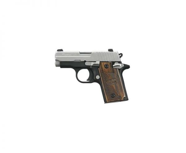 Sig Sauer P238 Stainless / Black .380 ACP 27-inch 6rd Night Sights