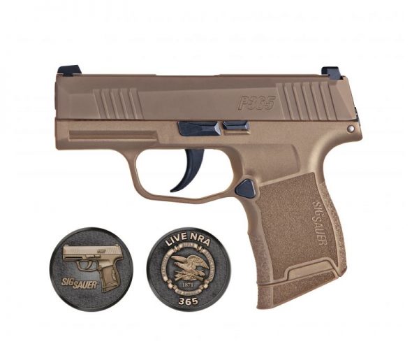 Sig Sauer P365 NRA Coyote Tan 9mm 3.1" Barrel 10-Rounds