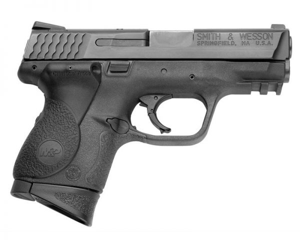 Smith and Wesson M&P9C Black 9mm 3.5-inch 12Rds w/ CTC Lasergrip