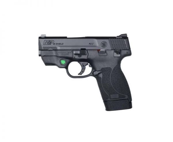 Smith and Wesson M&P Shield 2.0 Black .45 ACP 7Rds Thumb Safety Green Crimson Trace Laser