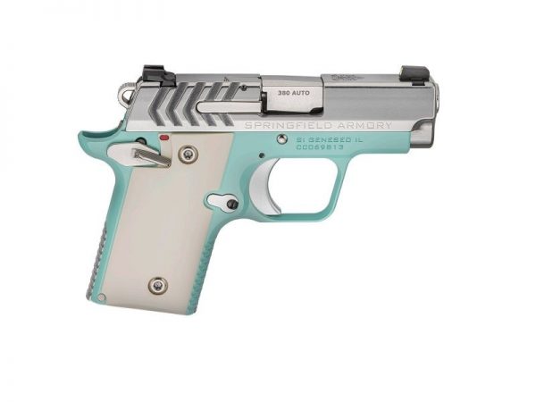 Springfield Armory 911 Cerakote Aluminum / Blue .380 ACP 2.7-inch 7Rds