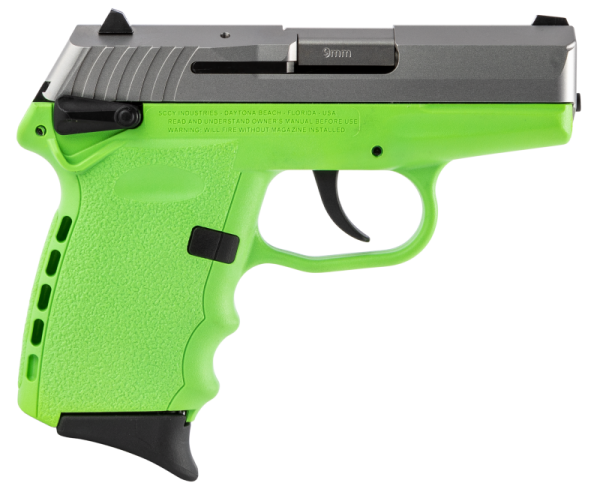 SCCY CPX-1 Carbon Lime Green / Stainless 9mm 3.1" Barrel 10-Rounds