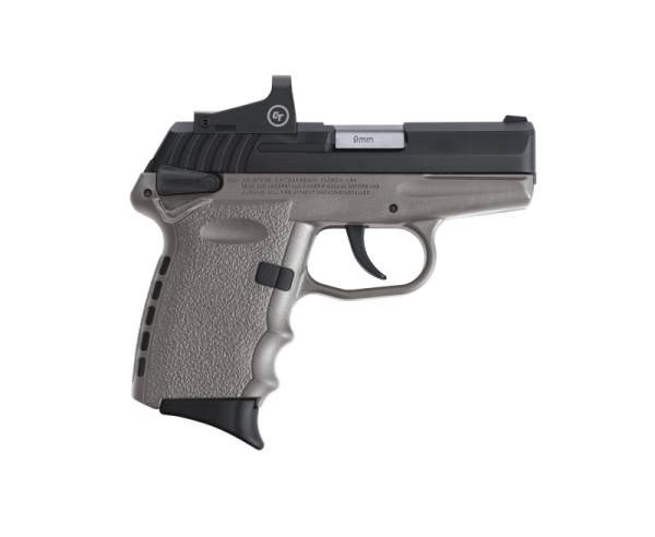 SCCY CPX-1 RD Gray / Black 9mm 3.1" Barrel 10-Rounds CTS-1500 Reflex Sight