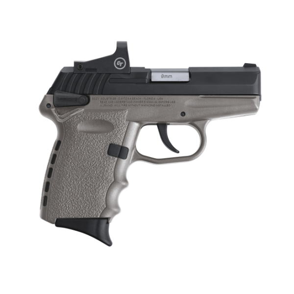 SCCY CPX-1 RD Gray / Black 9mm 3.1" Barrel 10-Rounds CTS-1500 Reflex Sight