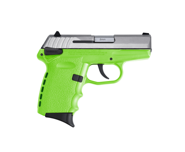 SCCY CPX-1 RD Lime Green / Stainless 9mm 3.1" Barrel 10-Rounds CTS-1500 Reflex Sight
