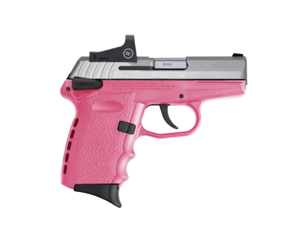 SCCY CPX-1 RD Stainless / Pink 9mm 3.1" Barrel 10-Rounds CTS-1500 Reflex Sight