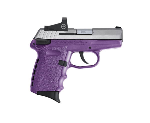 SCCY CPX-1 RD Purple / Stainless Steel 9mm 3.1" Barrel 10-Rounds CTS-1500 Reflex Sight