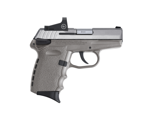 SCCY CPX-1 RD Stainless / Gray 9mm 3.1" Barrel 10-Rounds CTS-1500 Reflex Sight