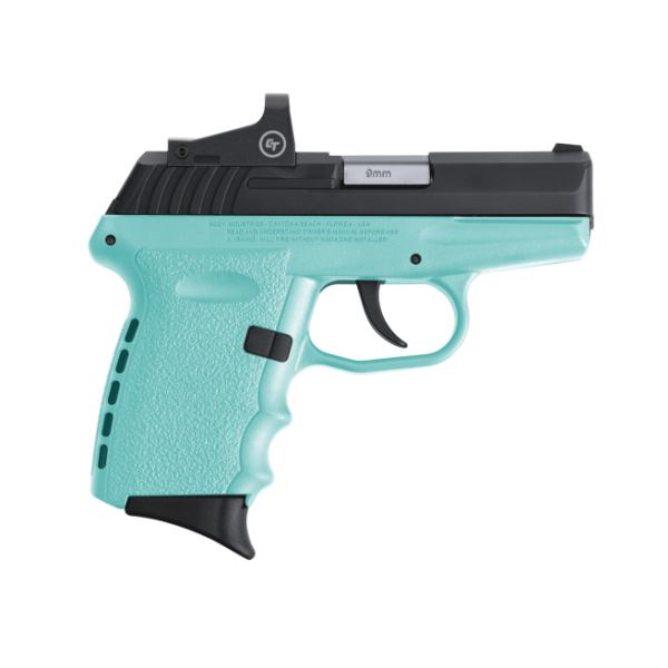 SCCY CPX-2 RD Robin's Egg Blue 9mm 3.1" Barrel 10-Rounds CTS-1500 Reflex Sight