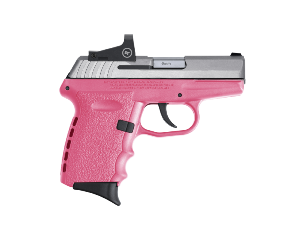 SCCY CPX-2 RD Pink / Stainless 9mm 3.1" Barrel 10-Rounds CTS-1500 Reflex Sight