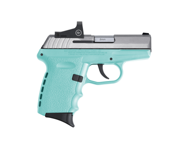 SCCY CPX-2 RD Robin's Egg Blue / Stainless 9mm 3.1" Barrel 10-Rounds CTS-1500 Reflex Sight