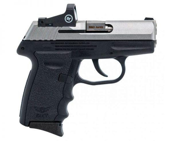 SCCY CPX-3 RD Stainless / Black .380 ACP 3.1" Barrel 10-Rounds CTS-1500 Reflex Sight