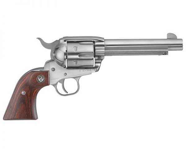 Ruger Vaquero with Rosewood Grip Stainless .45 LC 5.5-inch 6Rds