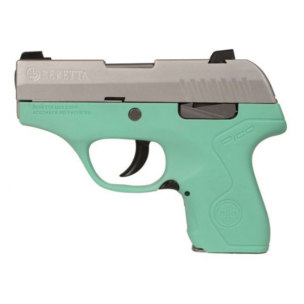 Beretta Pico Robin's Egg Blue / Stainless .380 ACP 2.7-inch 6Rds