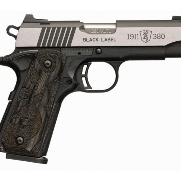 Browning 1911-380 Black Label Medallion Pro Compact Matte Black / Stainless .380 ACP 3.8-inch 8Rds