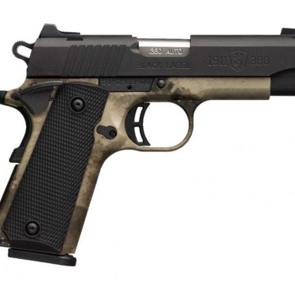 Browning 1911-380 Black Label Pro Speed Compact A-TACS AU / Black .380 ACP 3.6-inch 8Rds