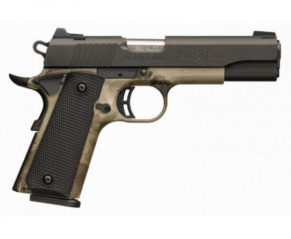 Browning 1911-380 Black Label Pro Speed Full-Size A-TACS AU / Black .380 ACP 4.25-Inch 8Rds