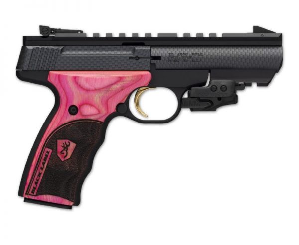 Browning Buck Mark Black Label Carbon Fiber Pink Laminate .22 LR 4-inch 10Rd