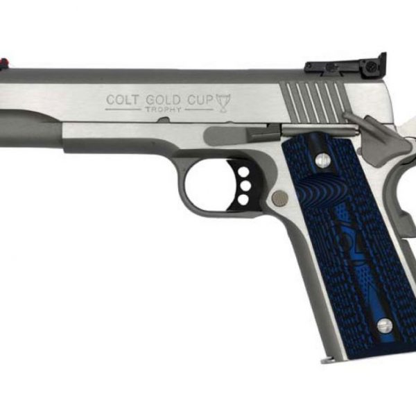 Colt Firearms Gold Cup Lite 1911 Stainless .38 Super 5-inch 9Rds Adjustable Sights