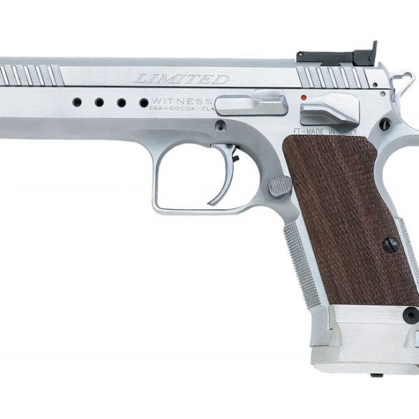 EAA Corp Tanfoglio Witness Elite Limited Chrome .38 Super 4.75-inch 17Rds Adjustable Sights
