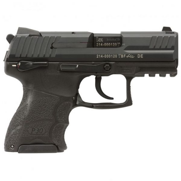 Heckler and Koch P30SK V3 9mm 3.27" Barrel 13-Rounds Rear Decocker