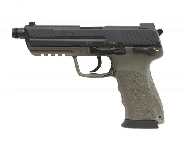 Heckler and Koch HK45 Tactical V7 LEM Pistol .45ACP DAO 10rd Green