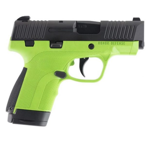 Honor Defense Honor Guard Sub-Compact Black / Green 9mm 3.2-inch 8Rds