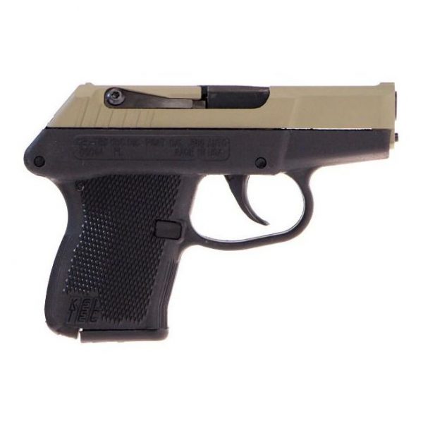 Kel-Tec P-3AT .380ACP 2.76-inch Barrel 6rd Tan Slide Black Frame