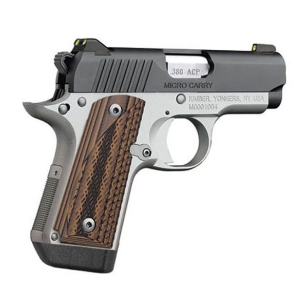 Kimber Micro Carry Advocate 380ACP 2.75 Inch 7 Rd Night Sights Black/ Stainless