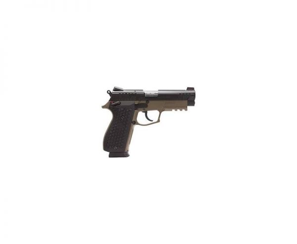 LIONHEART 1-09M-NVK-BRN Pistol 4-inch with Rail 9MM 15rd