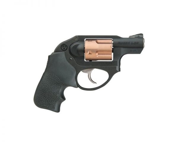 Ruger LCR Black / Copper Cylinder .38 SPL 1.9-inch 5Rd Double Action Hogue Grips