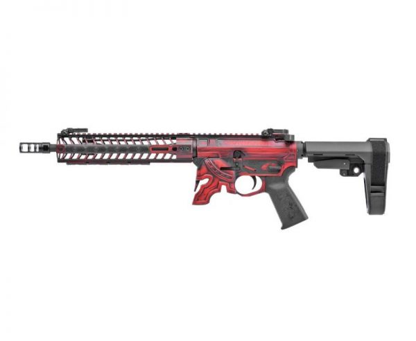 Spikes Tactical Spartan AR Pistol Red Battleworn Cerakote 5.56 / .223 Rem 11.5-inch 30Rds